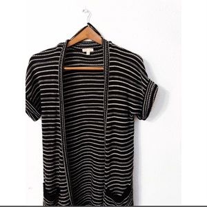 Silence + Noise knitted striped cardigan